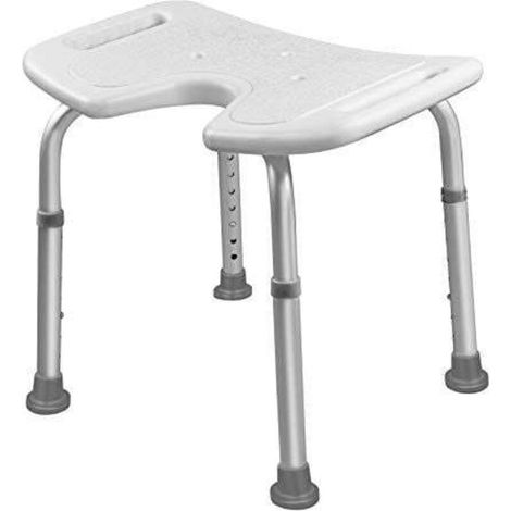 Chaise von Douche Tabouret von Bain Chaise von Bain 135kg Aluminium Réglable in/aus Höhe 35-51cm Siège von Douche für Personnes Âgées Enfants Personnes - Modèle B