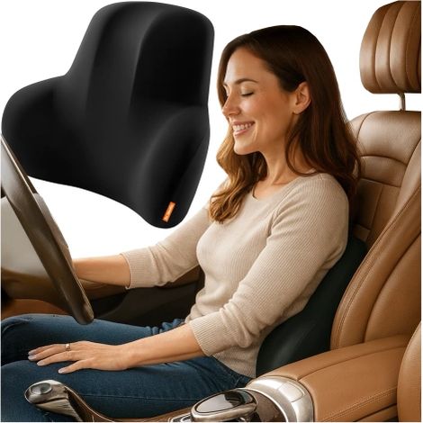 Cuscino ergonomico lombare per auto DR.medic ErgoDrive™ per guidatore, passeggero, sedia da ufficio e sedile da gaming. (1/5)