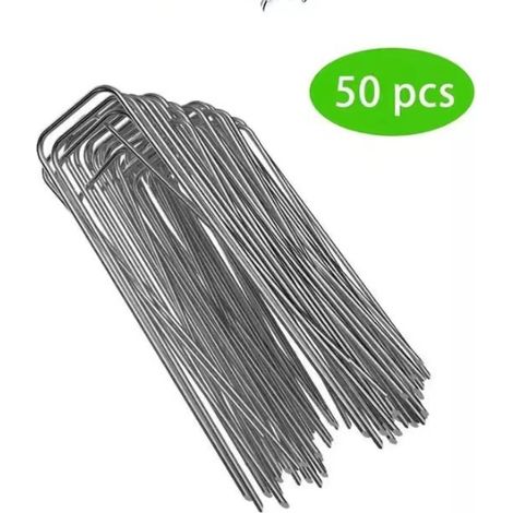 Packung mit 50 verzinkten Stahldeckelnägeln – Befestigungselemente, 4 x 20 cm Zelt, G
