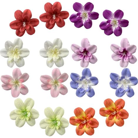 16 Artificial Silk Orchid Heads for DIY Crafts (1/5)