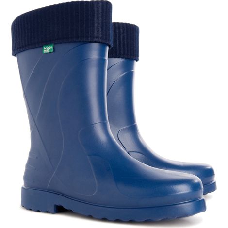 Botas de agua de mujer azules con forro Luna A 38/39
