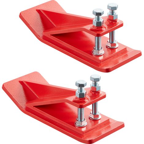 Mophorn Protezione per Benna Trattore, Set da 2, Bordo in Acciaio con Sistema Antiscivolo, Completo di Dadi e Bulloni a Doppia Testa Esagonale per Rimozione Neve e Distribuzione Ghiaia