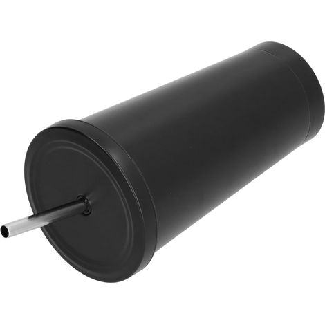 Gobelet isotherme 500 ml pour café glacé avec couvercle à paille, idéal pour la maison, le bureau et les voyages (noir) (1/5)