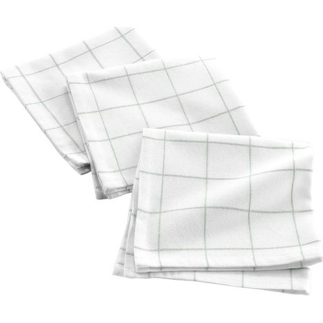 Lot de 3 Serviettes de Table "Axel" 40x40cm Vert Sauge