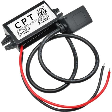 Adaptateur Secteur 12V Vers USB, Module de Conversion Étanche Buck 3A 15W (Simple USB) (1/5)