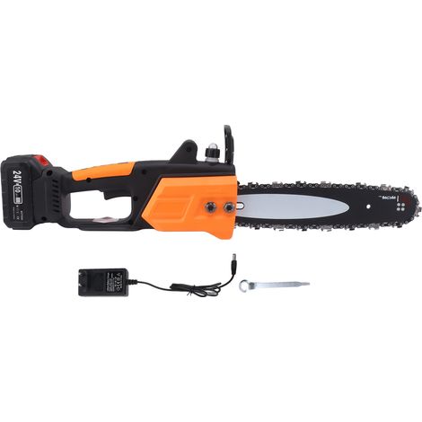 Scie électrique à chaîne auto-affûtage haute performance tronçonneuse domestique 100-240V prise EU (1/5)