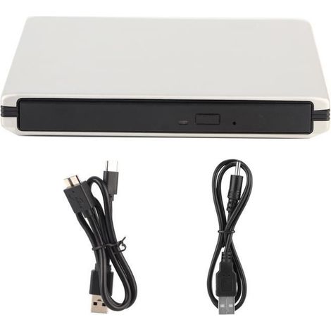 Lecteur DVD USB3.0 Blu-Ray DUOKON - Graveur externe - Lecture et gravure Blu-ray 3D