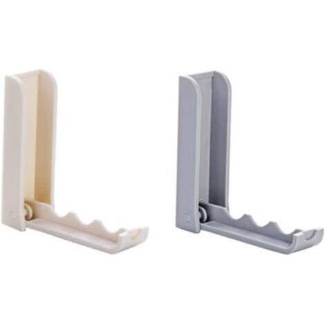 Ahlsen 2 Pieces Adhesive Door Hooks Kitchen Hooks Folding Door Hooks Door Hook Sticky Hooks Folding Wall Hooks (1/5)