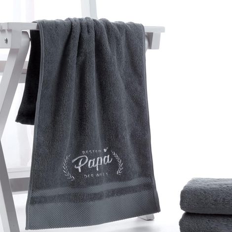 Handtuch bestickt Papa Geschenk Vatertagsgeschenk 50x100cm Papa 1 (1/5)