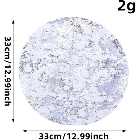 Nappe en rouleau de maille dorée, matériau de décoration de fond pour table, ambiance de fête, set de table, accessoires de table, V1-13 argenté rond (1/5)