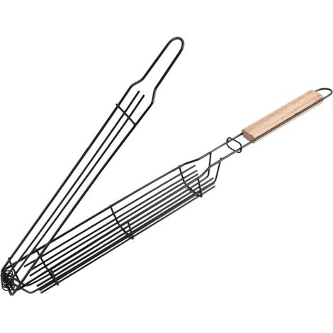 Panier De Grillade À Viande,Outil Cuisson Des Aliments - de Gril Portable Polyvalent pour Légumes Poissons Fruits Mer Barbecue Pique-nique (1/5)