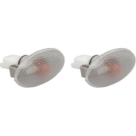 Lot 2 Feux de Position LED 12V 632574 Clignotant Latéral de Rechange pour Peugeot 206 407 607 (1/5)