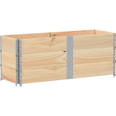 Colliers de palette 3 pcs 150x50 cm bois de pin solide