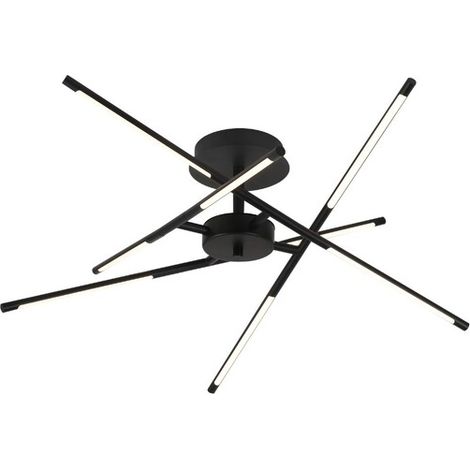 Plafoniera LED Rabalux Henli2 moderna nera 66cm 40W 3000K (1/5)