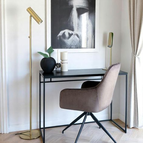 Console/bureau noir - design minimaliste TALLINN (1/5)