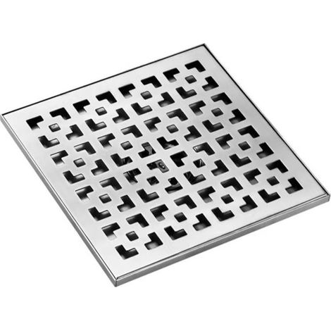 Lauwexe – Siphon de douche carré 30x30 cm – Acier inoxydable SUS 304 – Grille amovible – Drain anti-colmatage pour salle de bain (1/5)