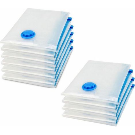 – Lot de 10 sacs de rangement sous vide 80 x 60 cm – Étanchéité à l'air – Protection contre poussière et humidité – Pour vêtements et literie (1/3)