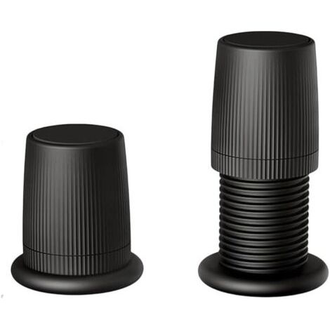 2er-Set verstellbare Möbelfußgleiter, 76-125 mm, rutschfest, für Sofas, Tische und Bürostühle (schwarz)