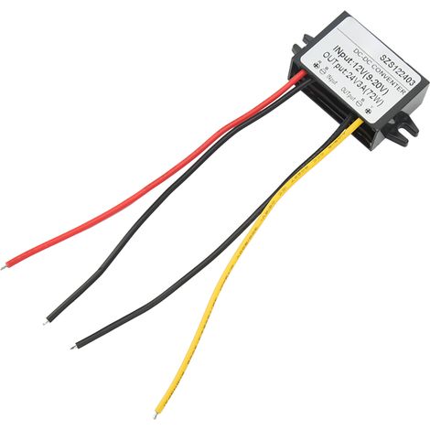 Convertisseur élévateur de tension CC/CC 12 V 9-20 V vers 24 V 3 A, étanche et ultra-mince, pour équipements électriques (1/5)