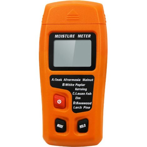 Hygromètre orange - Écran LCD rétroéclairé - Utilisation professionnelle et précise (1/4)