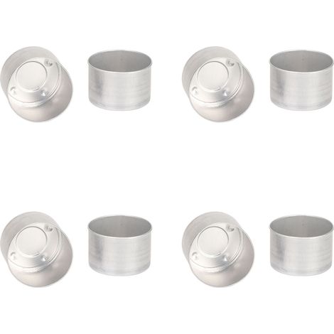 Boîte en aluminium vide (100 pièces) pour lampes à huile d'aromathérapie DIY, contenant à bougie vide (1/5)