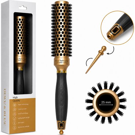 Brosse thermique en céramique pour le coiffage avec ionisation 25 mm (1/5)