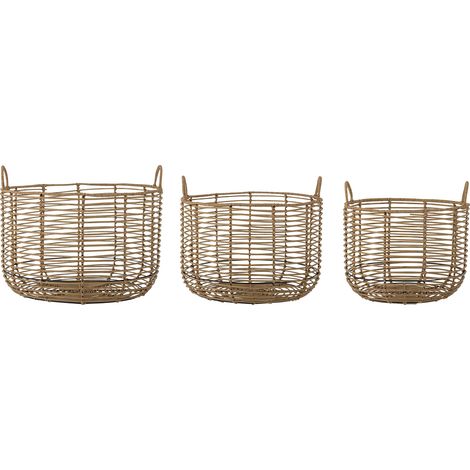 Bloomingville - Mekkel Basket - Nature - Set of three baskets of varying sizes