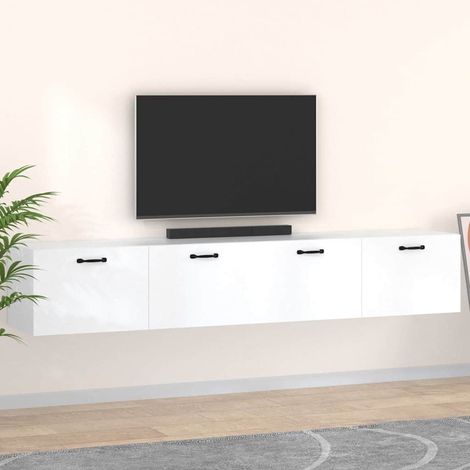 vidaXL Wall Cabinets 2 pcs White 100x36,5x35 cm Engineered Wood (1/5)