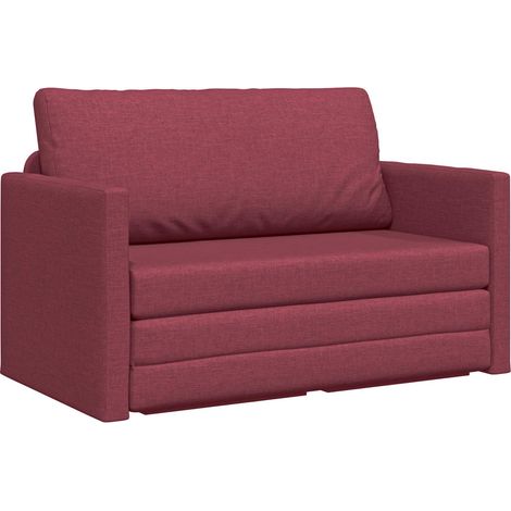 Canapé  Sofa-Lit 110cm Bordeaux tissu (1/5)
