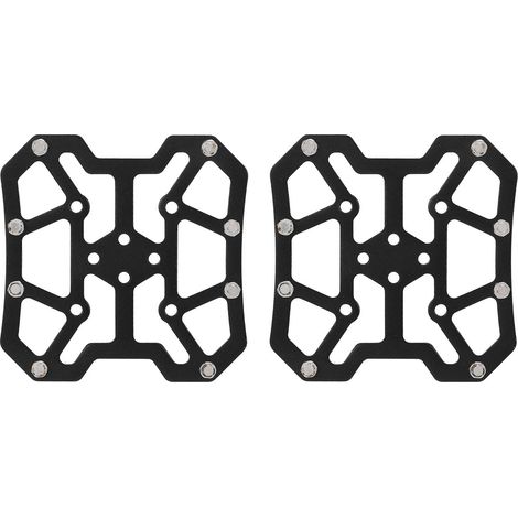 Adaptateurs de pédales automatiques pour VTT SPD, plateforme en alliage d'aluminium, noir - 1 paire (1/5)