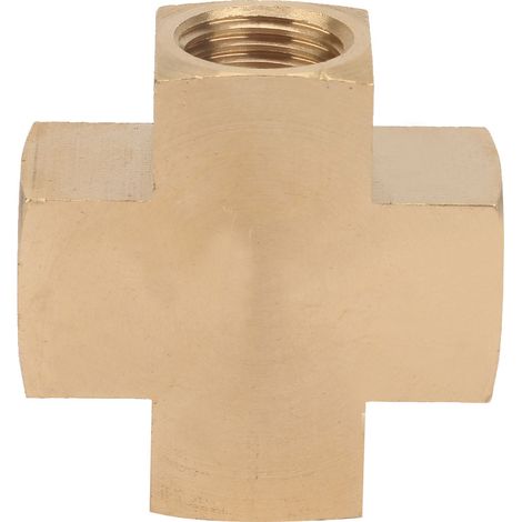 1/4" FNPT Messingverschraubung, 4-Wege-Adapter, industrieller Innengewindeanschluss (1/5)