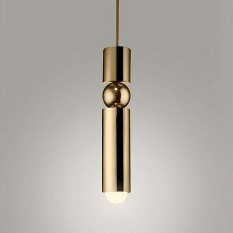 E27 LED chandelier in gold acrylic with a modern Nordic design, decorative indoor lighting for dining room, kitchen, bedroom, restaurant (1/4)