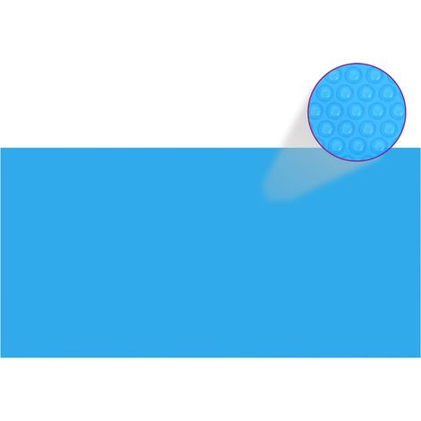 Cubierta para piscina rectangular 732x366 cm PE azul vidaXL (1/2)