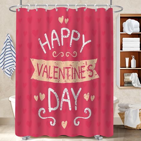 Rideau de douche imperméable en polyester 180x180 avec anneaux polyester pour salle de bain pour préparer la maison avant l’arrivée d’invités (1/5)