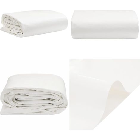 Abdeckplane Weiß 5x7 m 650 g/m² - Abdeckplane - Plane - Schutzhülle - Wasserdichte Plane - Wit Plane - Home & Living (1/5)