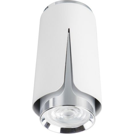 Spot plafond blanc/chrome alu GU10 8W Flower Milagro (1/5)