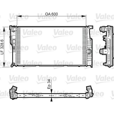Radiateur, refroidissement du moteur Valeo 735612 BMW 17117600518 17118482946