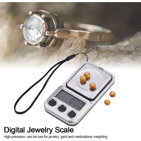 Mini balance électronique numérique portable LCD de poche, 600 g, haute précision, pour bijoux et or (1/5)