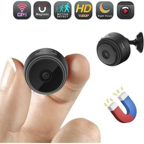 10Pièces Mini Camera Espion sans Fil WiFi Cam Cache 1080P Vision Nocturne Dtection de Mouvement Mini Camera Surveillance de Scurit (1/4)