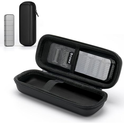 Hard Travel Case with Accessories Hybrid Trimmer and Shaver Storage Case, Waterproof Carry Case Portable Storage Bag for O Blade Norelco Pro, Black