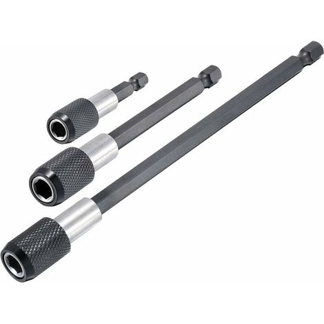 Magnetischer Schraubendreher-Bithalter, 2 4 6 1/4 Sechskantschaft, Schnellwechsel-Bohrer-Bit-Verlängerungsset – 3-tlg
