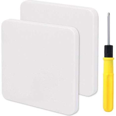 Couvercle Carré Pour Boîte 1 Poste Couvercle 86x86 Cache Prise Trou Murale Couvercle pour boîte à encastrer Trou de vis caché Couvercle,2Pcs (1/5)