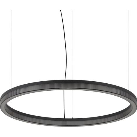 Ideal Lux CROWN Suspension LED intégrée 80 cm, noire, 4300 lm, 3000 K (1/2)