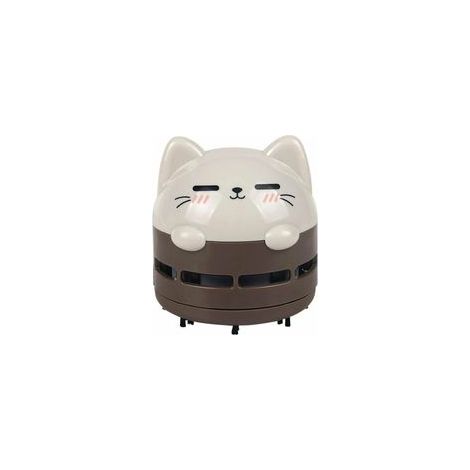 Mini aspirateur de bureau, mini aspirateur à miettes, sans fil, rechargeable par USB, silencieux et économe en énergie. (1/5)