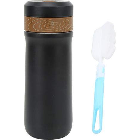 French Press, Mini Press French Press Coffee Maker with Coffee Grounds Filter, Insulated Stainless Steel Travel Filter for Travelers, Enjoying Coffee. (1/5)