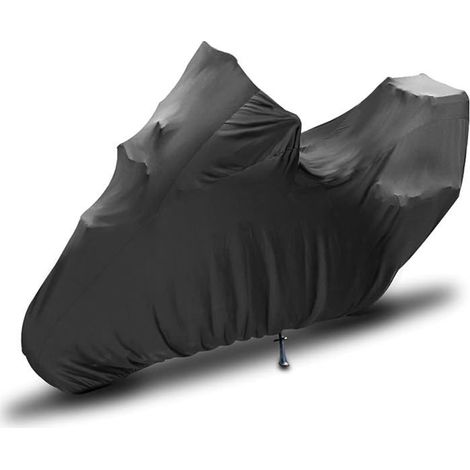 1 housse de moto avec top case, élastique respirant anti-rayures, résistant à la chaleur, 317×122×160 cm, pour garage ou intérieur (1/5)
