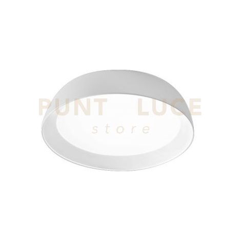 SHEILA P/P- PLAFONIERA BIANCA LED 3000K 3000LM 38W ALLUMINIO E METACRILATO DIMMERABILE D.45CM