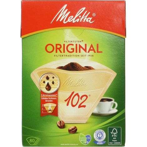 MELITTA 2049667 AROMA FILTRE À CAFÉ MARRON 80 PIÈCES