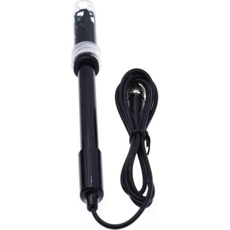 Pool pH Probe, 0-14 pH Electrode with BNC Connector, High Precision Replaceable pH Probe for pH Meter, pH Tester for Aquarium, Swimming Pool, Laboratory, Hydroponics