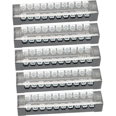 1510 Bornier à vis fixe 15 A pour rail DIN (1/5)